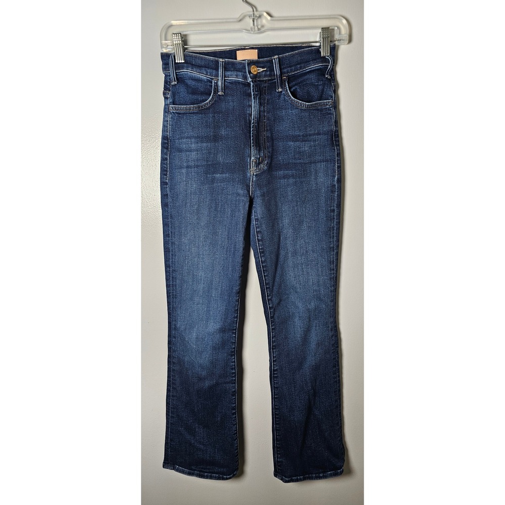 Mother The Hustler Ankle High Rise Flare Jeans Howdy Dark Wash Size 25